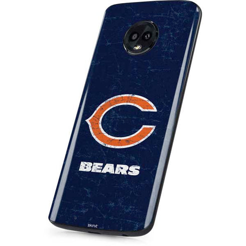 NFL Chicago Bears Distressed Moto G6 Skin