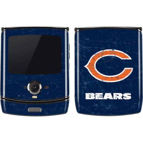 NFL Chicago Bears Distressed Motorola RAZR Skin