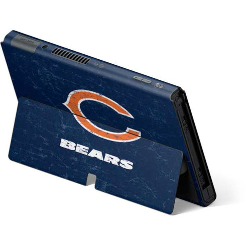 NFL Chicago Bears Distressed Nintendo Switch OLED (2021) Skin