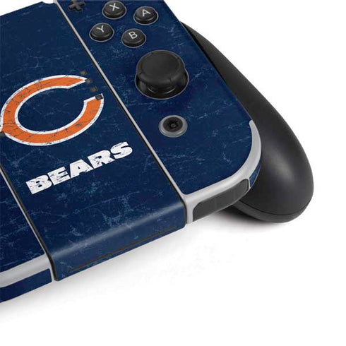 NFL Chicago Bears Distressed Nintendo Switch OLED (2021) Skin