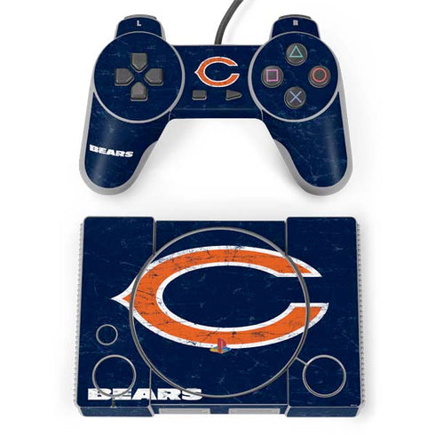 NFL Chicago Bears Distressed PlayStation Classic Bundle Skin