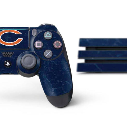 NFL Chicago Bears Distressed PS4 Pro Bundle Skin