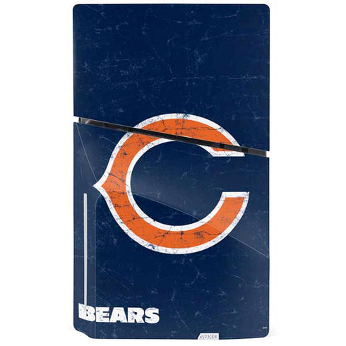 NFL Chicago Bears Distressed PS5 Slim Disk Console Skin