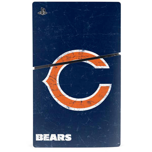 NFL Chicago Bears Distressed PS5 Slim Digital Edition Console Skin