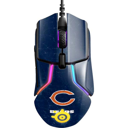 NFL Chicago Bears Distressed SteelSeries Rival 600 Gaming Mouse Skin