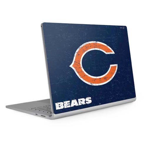 NFL Chicago Bears Distressed Surface Book 2 15in Skin