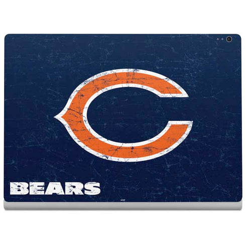NFL Chicago Bears Distressed Surface Book 2 15in Skin