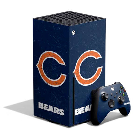 NFL Chicago Bears Distressed Xbox Series X Bundle Skin
