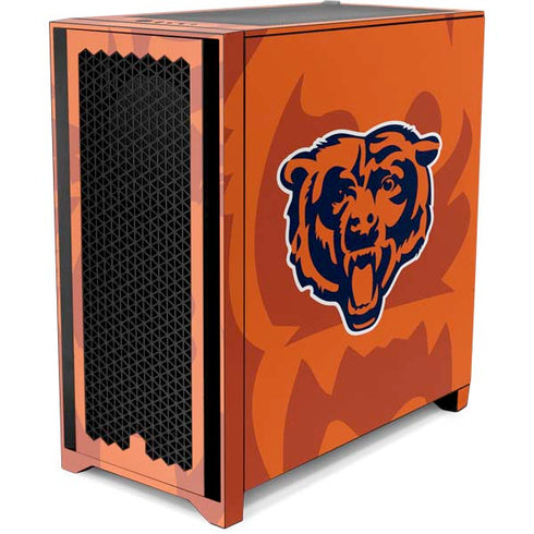 NFL Chicago Bears Double Vision Corsair 4000D Tempered Glass Mid-Tower ATX Case Skin