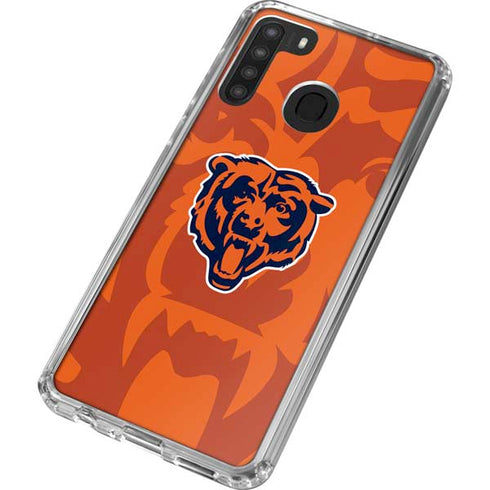 NFL Chicago Bears Double Vision Galaxy A21 Clear Case