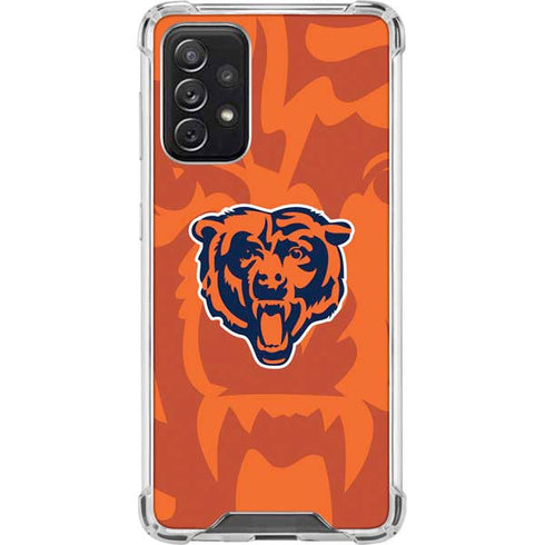 NFL Chicago Bears Double Vision Galaxy A72 5G Clear Case