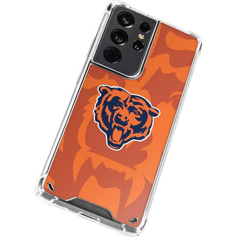 NFL Chicago Bears Double Vision Galaxy S21 Ultra 5G Clear Case