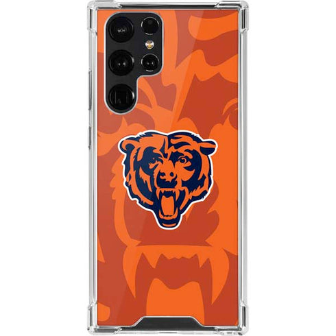 NFL Chicago Bears Double Vision Galaxy S22 Ultra Clear Case