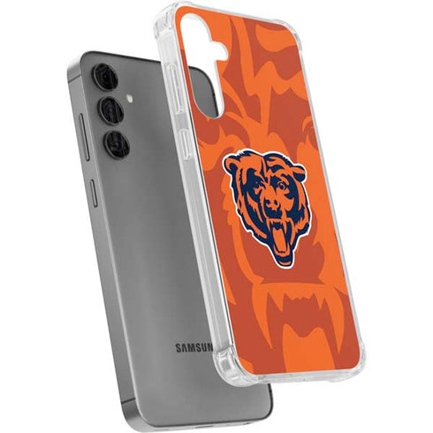 NFL Chicago Bears Double Vision Galaxy S24 Plus Clear Case