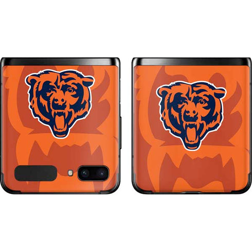 NFL Chicago Bears Double Vision Galaxy Z Flip Skin