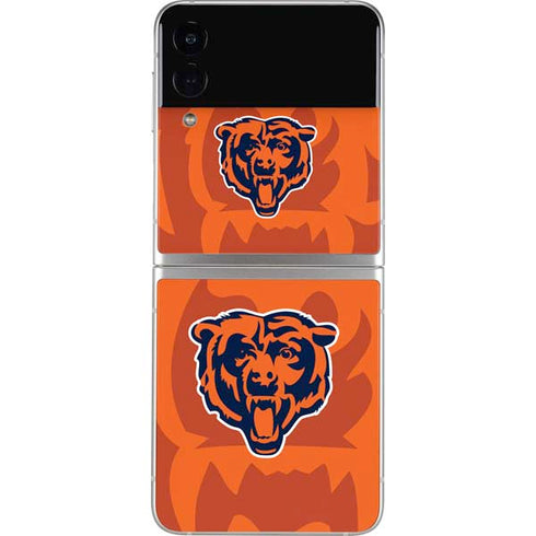 NFL Chicago Bears Double Vision Galaxy Z Flip3 5G Skin