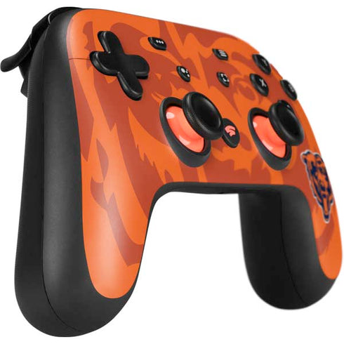 NFL Chicago Bears Double Vision Google Stadia Controller Skin