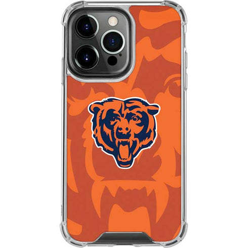 NFL Chicago Bears Double Vision iPhone 14 Pro Clear Case