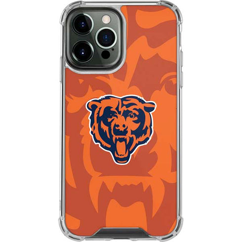 NFL Chicago Bears Double Vision iPhone 14 Pro Max Clear Case