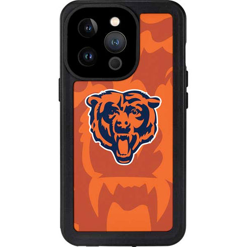 NFL Chicago Bears Double Vision iPhone 14 Pro Waterproof Case