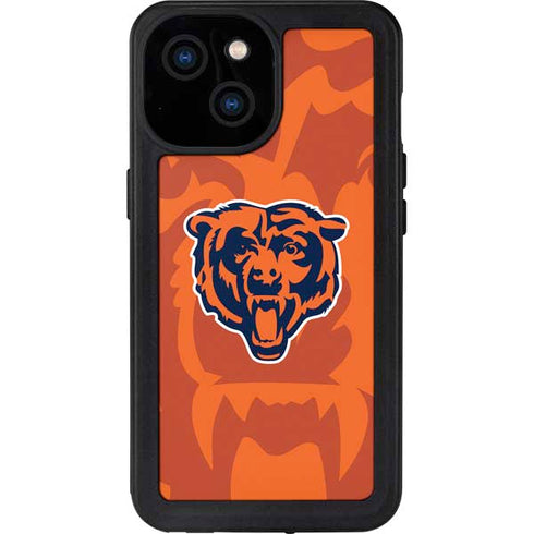 NFL Chicago Bears Double Vision iPhone 15 Waterproof Case