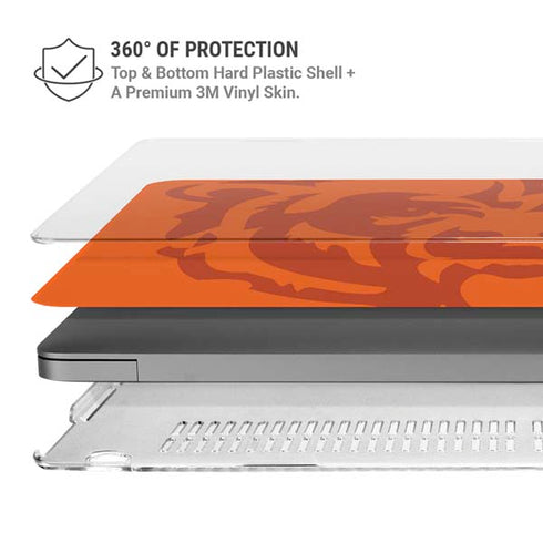 NFL Chicago Bears Double Vision MacBook Pro 16in (2021-25) Case plus Skin