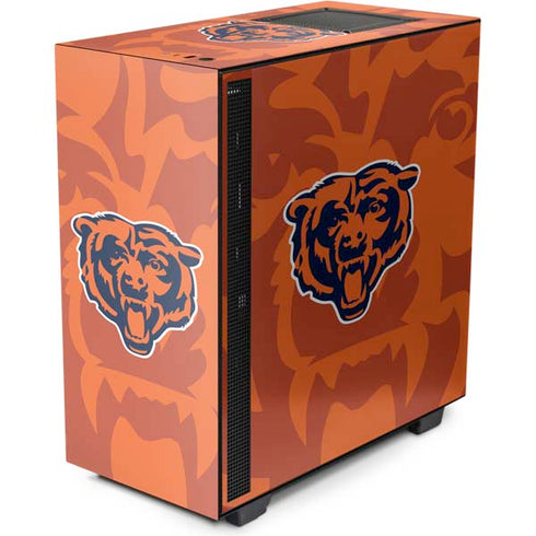 NFL Chicago Bears Double Vision NZXT H510 Compact ATX Mid-Tower Case Skin