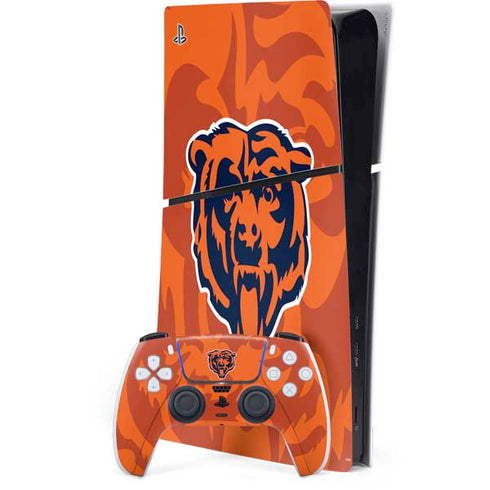 NFL Chicago Bears Double Vision PS5 Slim Digital Edition Console Skin