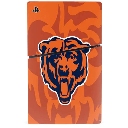 NFL Chicago Bears Double Vision PS5 Slim Digital Edition Console Skin