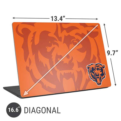 NFL Chicago Bears Double Vision Universal Laptop 16.6in (13.4 x 9.7in) Skin