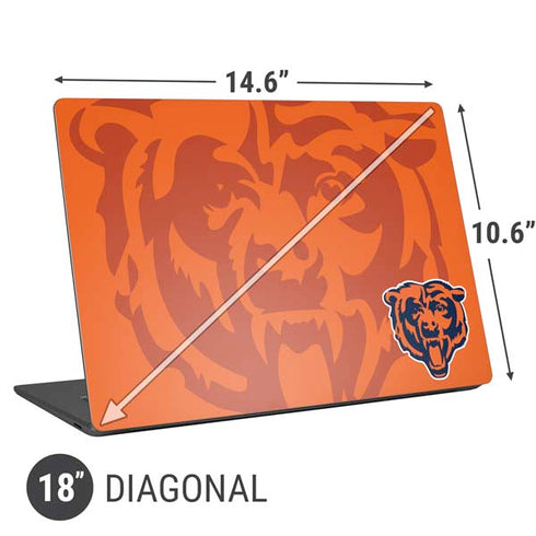 NFL Chicago Bears Double Vision Universal Laptop 18in (14.6 x 10.6in) Skin