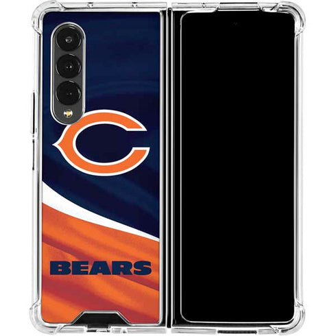 NFL Chicago Bears Galaxy Z Fold4 5G Clear Case