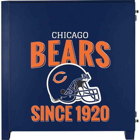 NFL Chicago Bears Helmet Corsair 4000D Tempered Glass Mid-Tower ATX Case Skin