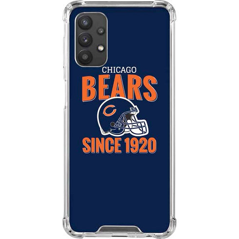 NFL Chicago Bears Helmet Galaxy A32 5G Clear Case