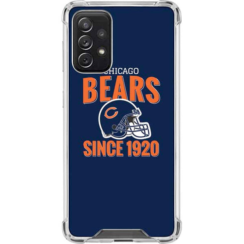 NFL Chicago Bears Helmet Galaxy A72 5G Clear Case