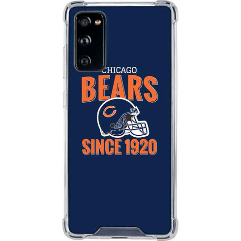 NFL Chicago Bears Helmet Galaxy S20 FE Clear Case