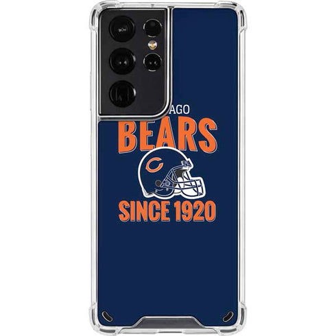 NFL Chicago Bears Helmet Galaxy S21 Ultra 5G Clear Case