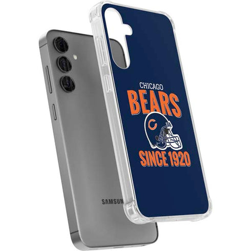 NFL Chicago Bears Helmet Galaxy S24 Plus Clear Case