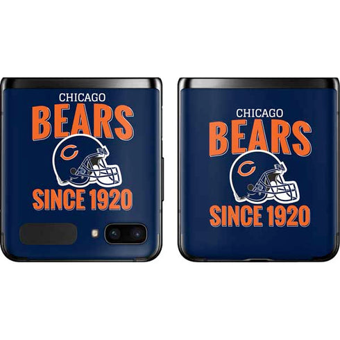 NFL Chicago Bears Helmet Galaxy Z Flip Skin