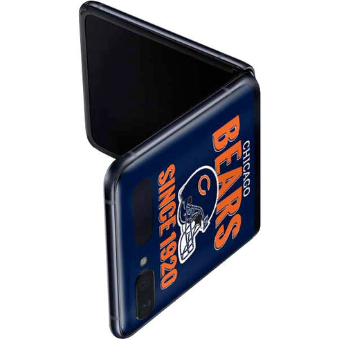 NFL Chicago Bears Helmet Galaxy Z Flip Skin