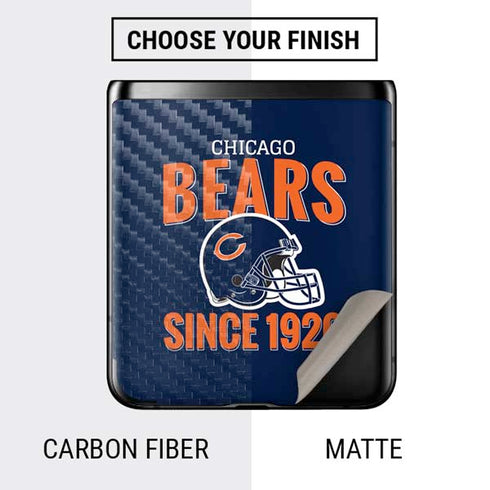 NFL Chicago Bears Helmet Galaxy Z Flip Skin