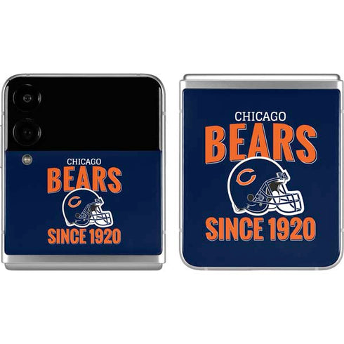 NFL Chicago Bears Helmet Galaxy Z Flip4 5G Skin