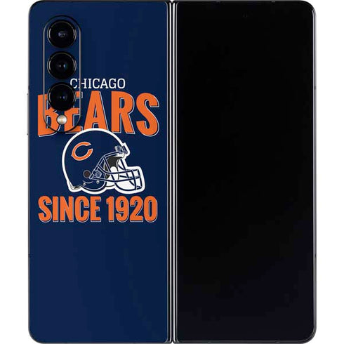 NFL Chicago Bears Helmet Galaxy Z Fold4 5G Skin