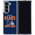 NFL Chicago Bears Helmet Galaxy Z Fold5 5G Clear Case