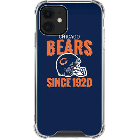 NFL Chicago Bears Helmet iPhone 12 Mini Clear Case