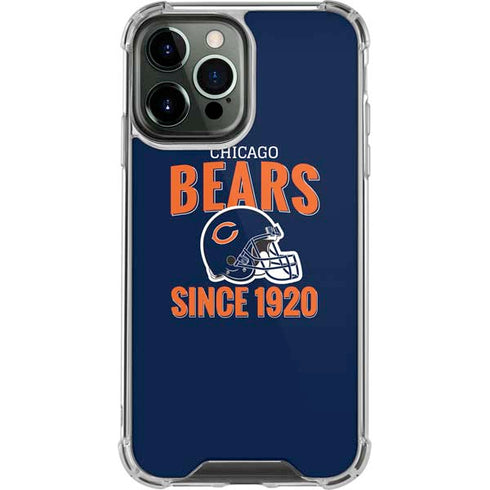 NFL Chicago Bears Helmet iPhone 13 Pro Max Clear Case