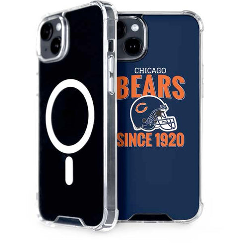 NFL Chicago Bears Helmet iPhone 15 Plus MagSafe Case