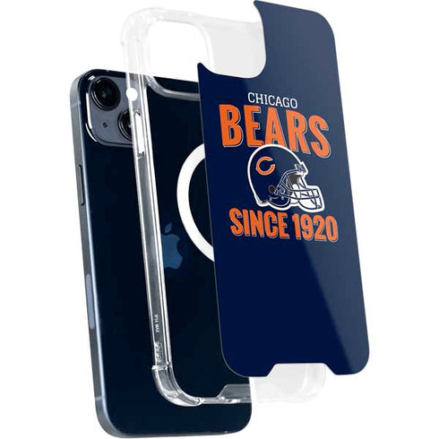 NFL Chicago Bears Helmet iPhone 15 Plus MagSafe Case