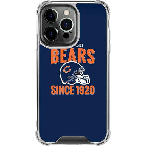 NFL Chicago Bears Helmet iPhone 15 Pro Clear Case