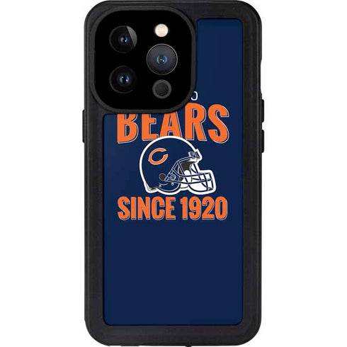 NFL Chicago Bears Helmet iPhone 14 Pro Waterproof Case